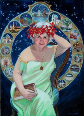 Prague Dreaming Rebecca Rich Kissel pastel portrait