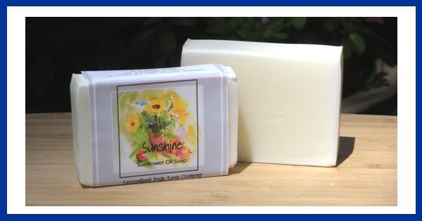 Sunshine sunflower oil soap handmade handcrafted